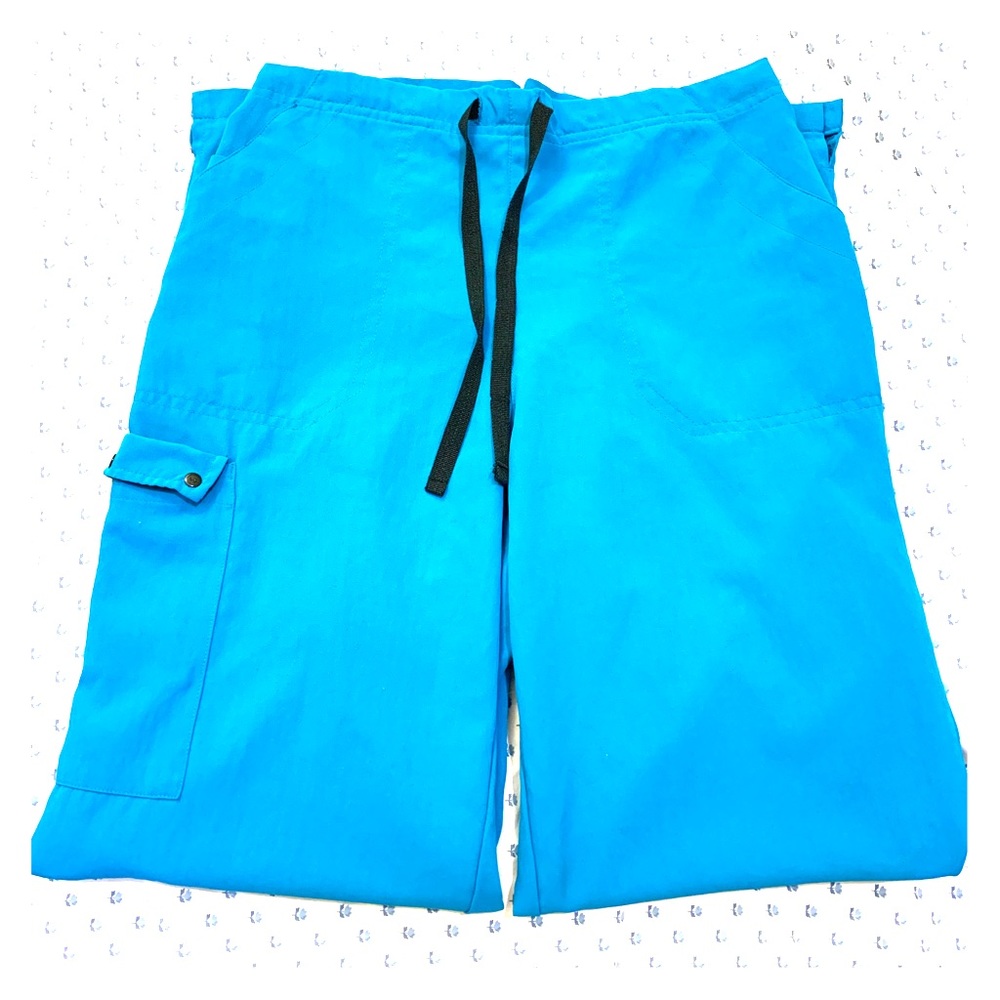Wonder Wink Turquoise Scrub Pants
